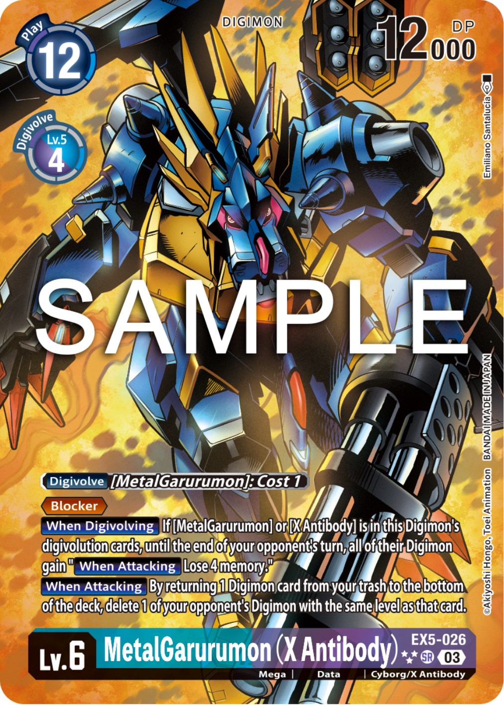 MetalGarurumon (X Antibody) [EX5-026] (English Exclusive Alternate Art) [Animal Colosseum] | Game Grid - Logan
