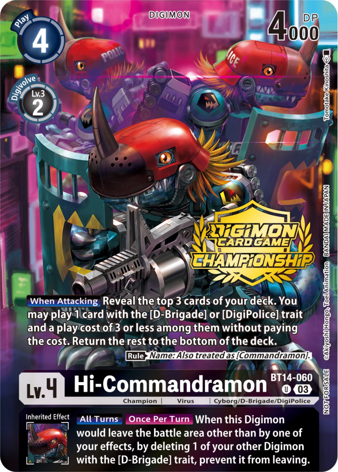 Hi-Commandramon [BT14-060] (Championship 2023 Tamers Pack) [Blast Ace Promos] | Game Grid - Logan