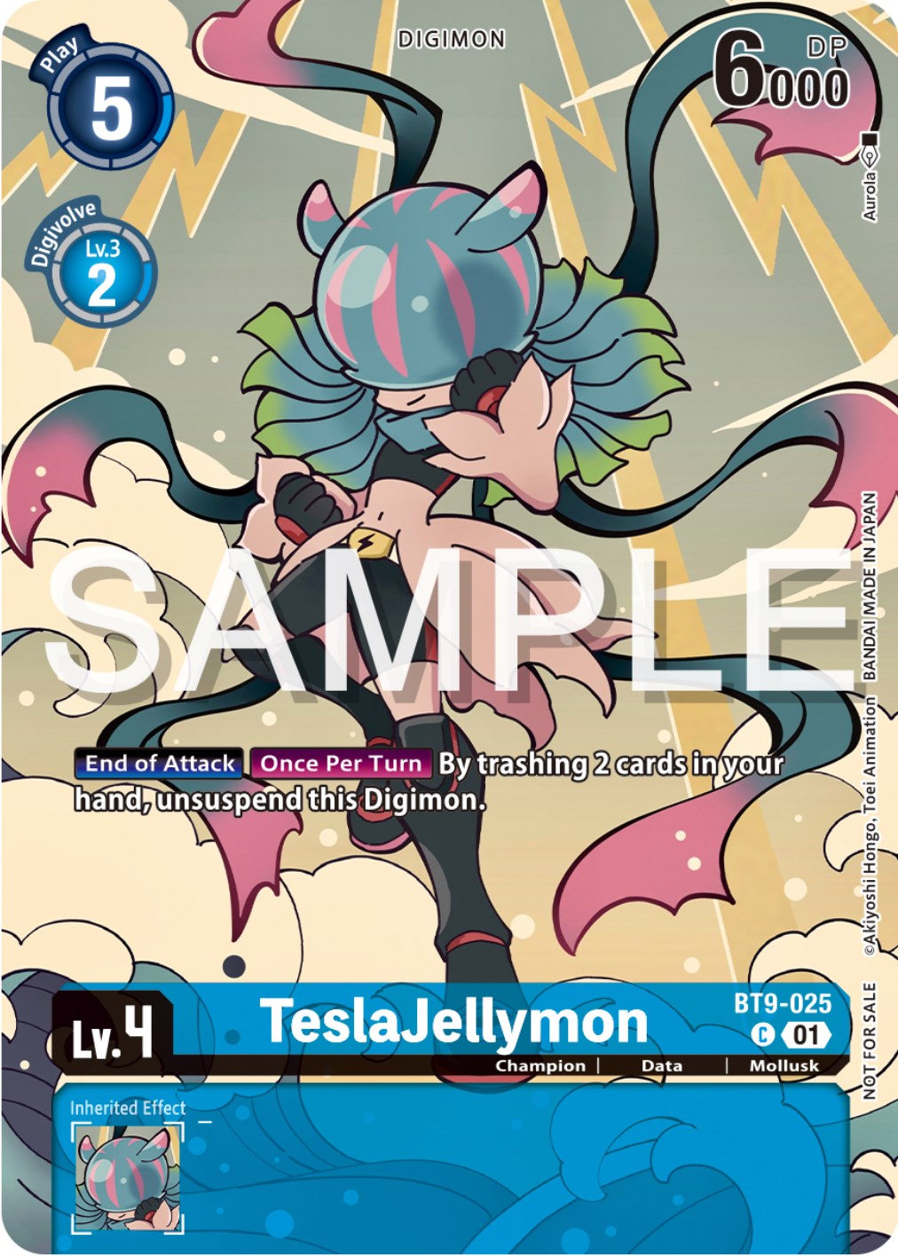 TeslaJellymon [BT9-025] (Digimon Illustration Competition Pack 2023) [X Record Promos] | Game Grid - Logan
