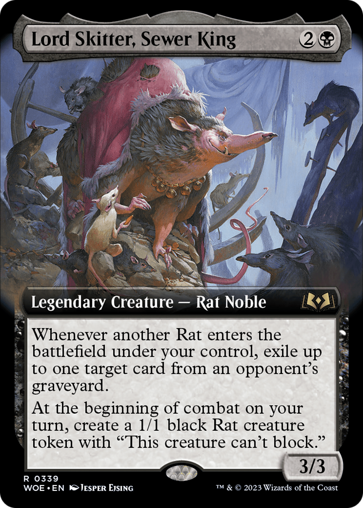 Lord Skitter, Sewer King (Extended Art) [Wilds of Eldraine] | Game Grid - Logan