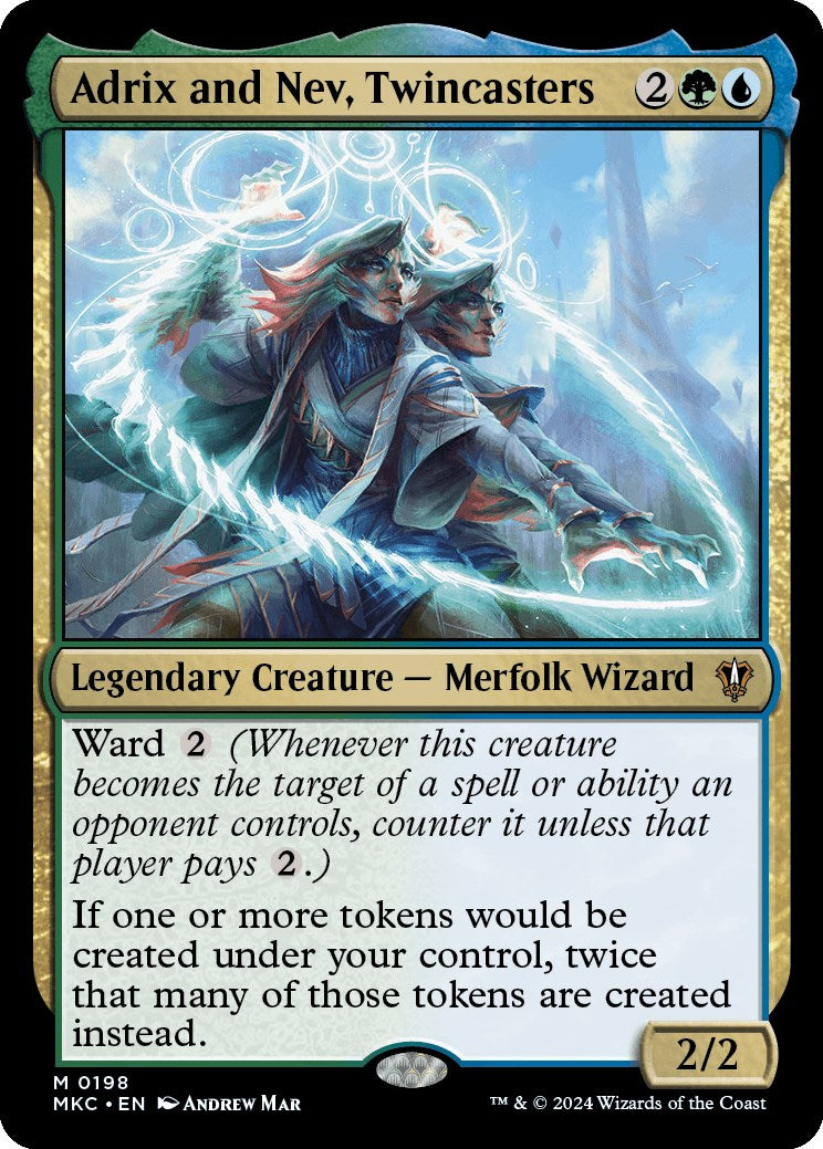 Adrix and Nev, Twincasters [Murders at Karlov Manor Commander] | Game Grid - Logan