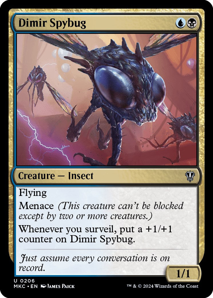 Dimir Spybug [Murders at Karlov Manor Commander] | Game Grid - Logan