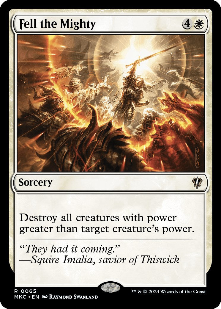 Fell the Mighty [Murders at Karlov Manor Commander] | Game Grid - Logan