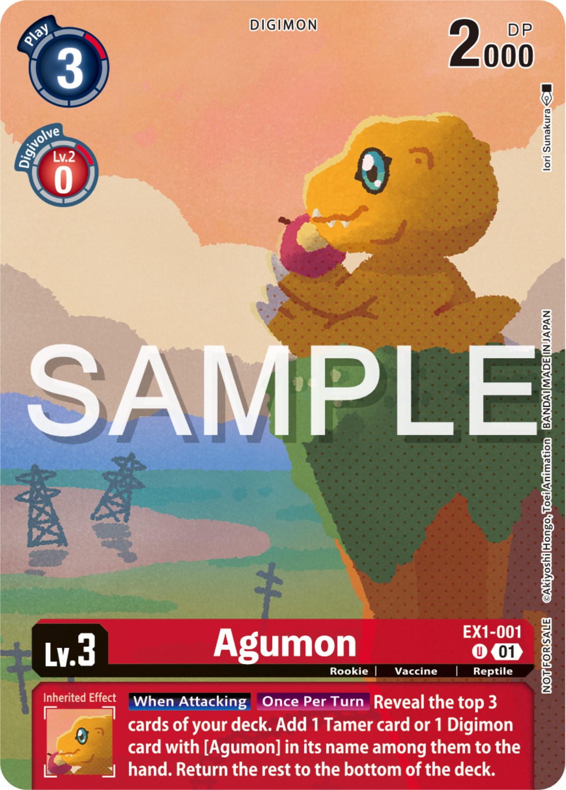 Agumon [EX1-001] (Digimon Illustration Competition Pack 2023) [Classic Collection Promos] | Game Grid - Logan