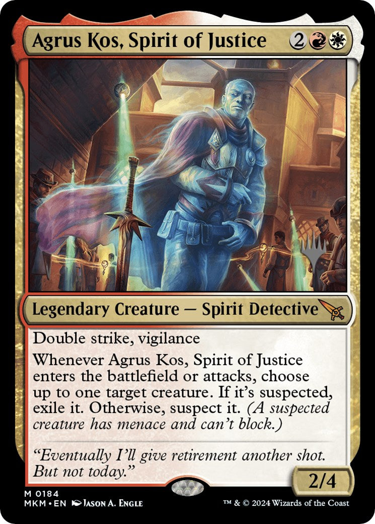 Agrus Kos, Spirit of Justice (Promo Pack) [Murders at Karlov Manor Promos] | Game Grid - Logan