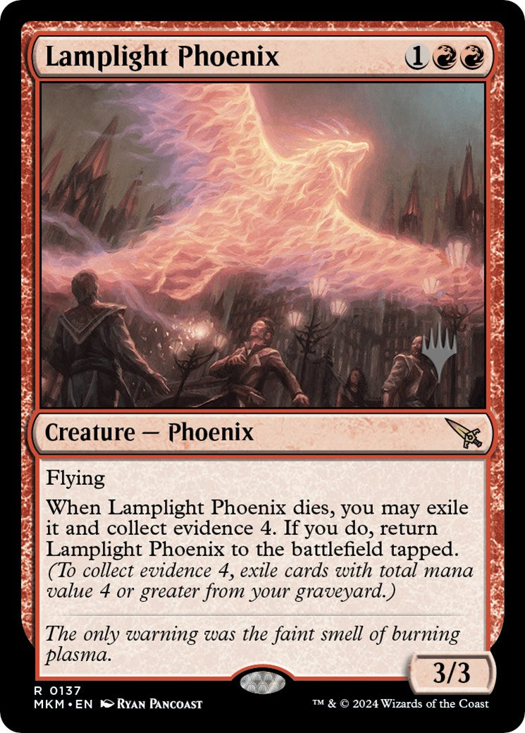 Lamplight Phoenix (Promo Pack) [Murders at Karlov Manor Promos] | Game Grid - Logan