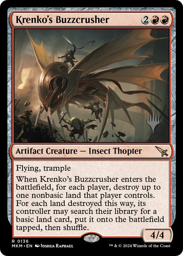 Krenko's Buzzcrusher (Promo Pack) [Murders at Karlov Manor Promos] | Game Grid - Logan