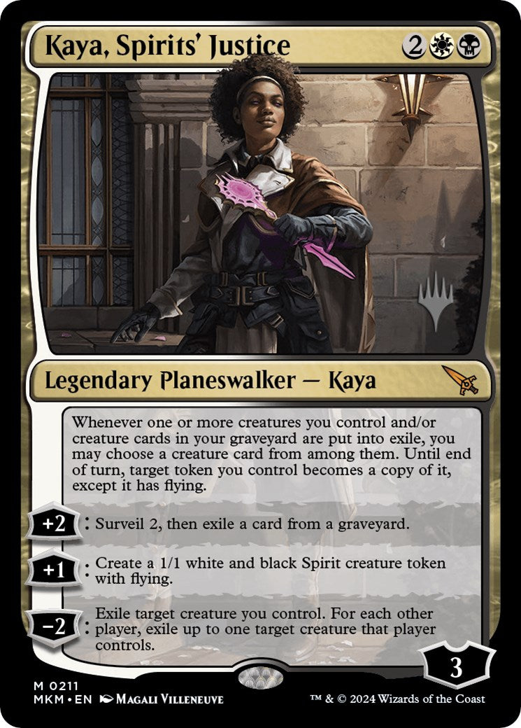 Kaya, Spirits' Justice (Promo Pack) [Murders at Karlov Manor Promos] | Game Grid - Logan