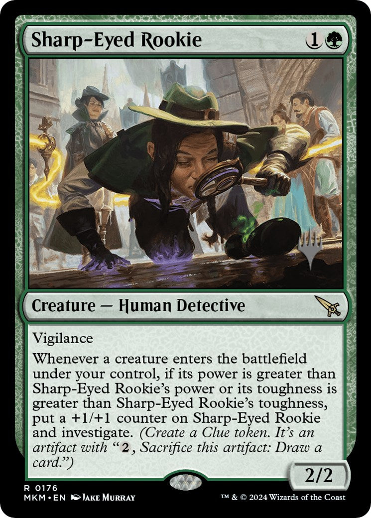 Sharp-Eyed Rookie (Promo Pack) [Murders at Karlov Manor Promos] | Game Grid - Logan