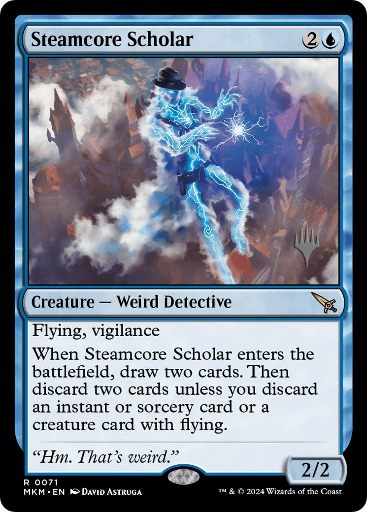 Steamcore Scholar (Promo Pack) [Murders at Karlov Manor Promos] | Game Grid - Logan