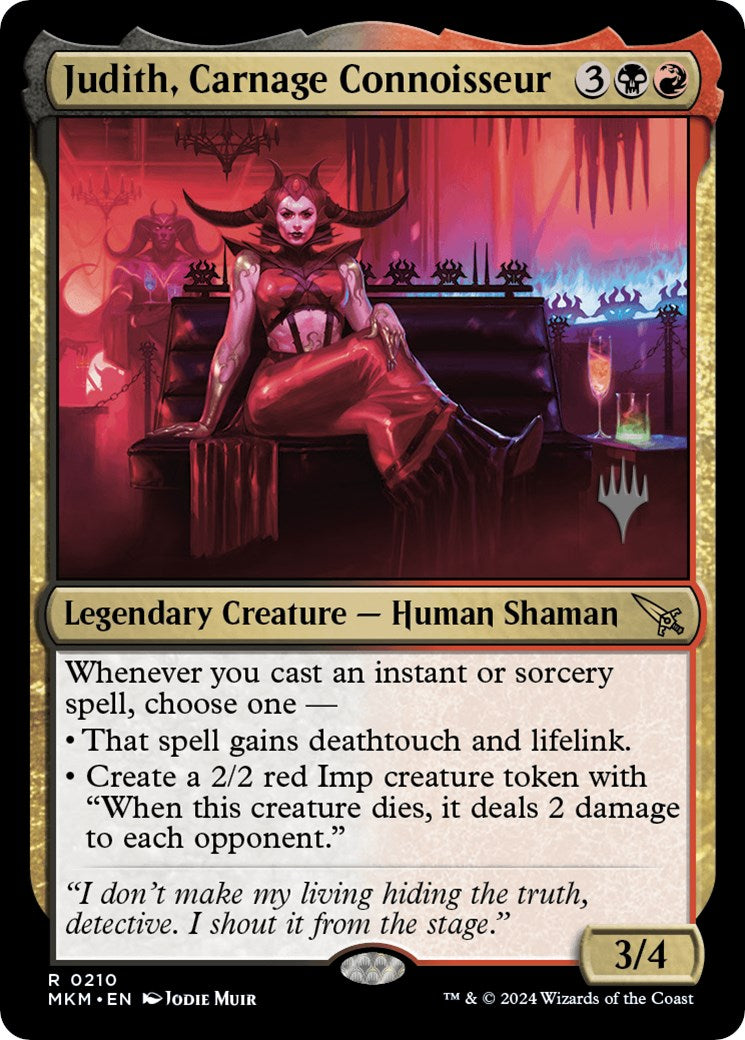 Judith, Carnage Connoisseur (Promo Pack) [Murders at Karlov Manor Promos] | Game Grid - Logan