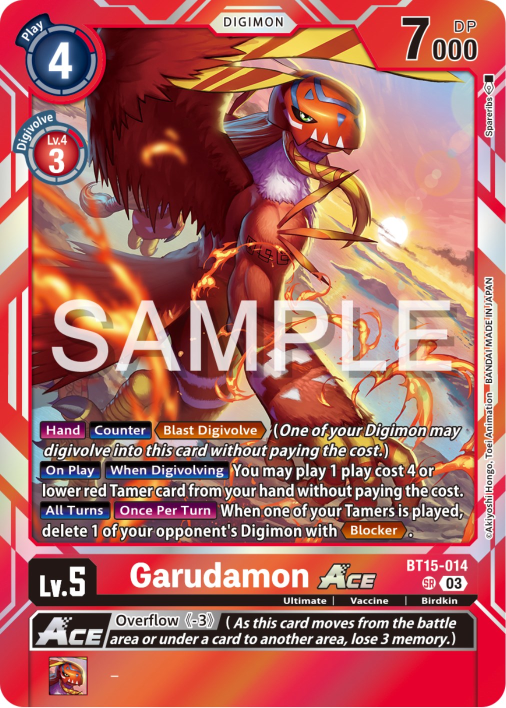 Garudamon Ace [BT15-014] [Exceed Apocalypse] | Game Grid - Logan