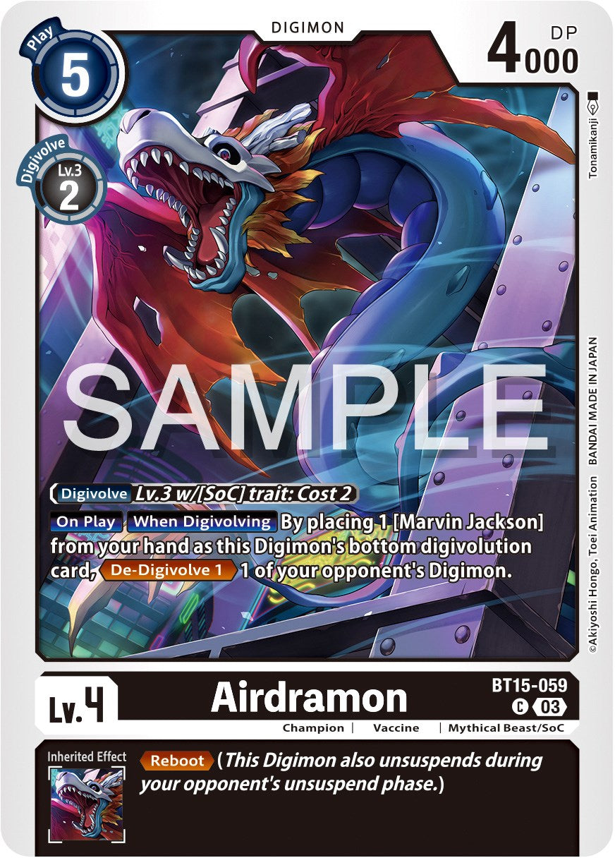 Airdramon [BT15-059] [Exceed Apocalypse] | Game Grid - Logan