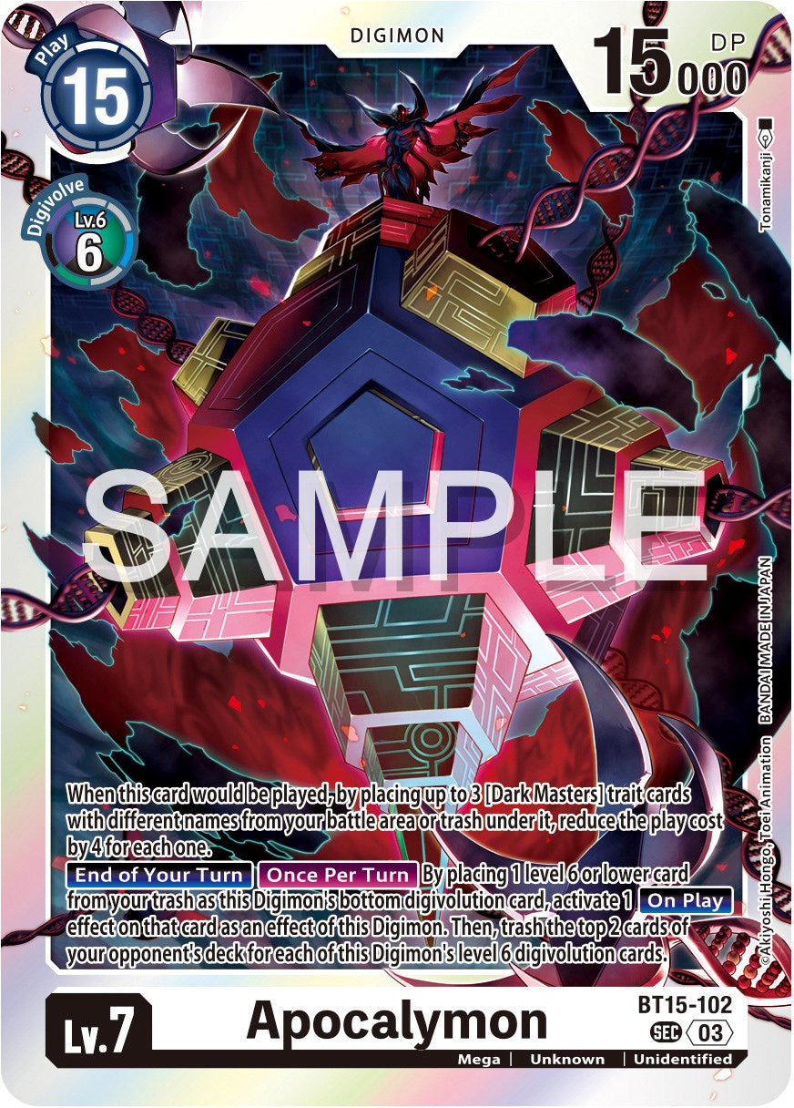 Apocalymon [BT15-102] [Exceed Apocalypse] | Game Grid - Logan