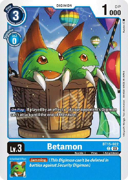 Betamon [BT15-022] [Exceed Apocalypse] | Game Grid - Logan