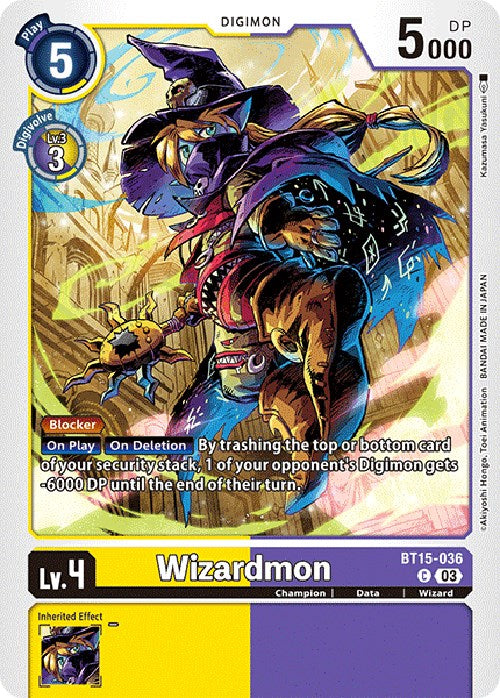 Wizardmon [BT15-036] [Exceed Apocalypse] | Game Grid - Logan