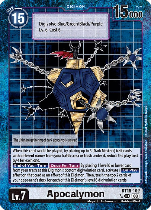 Apocalymon [BT15-102] (Special Edition Alternate Art) [Exceed Apocalypse] | Game Grid - Logan