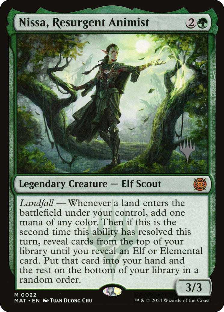 Nissa, Resurgent Animist (Promo Pack) [Murders at Karlov Manor Promos] | Game Grid - Logan