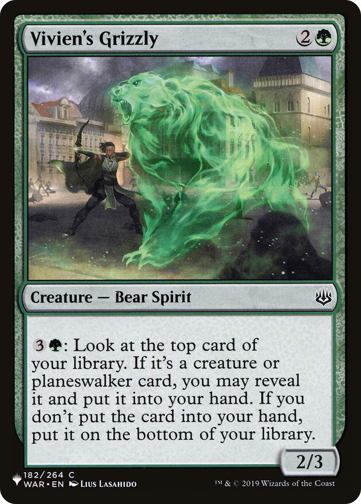 Vivien's Grizzly [The List Reprints] | Game Grid - Logan