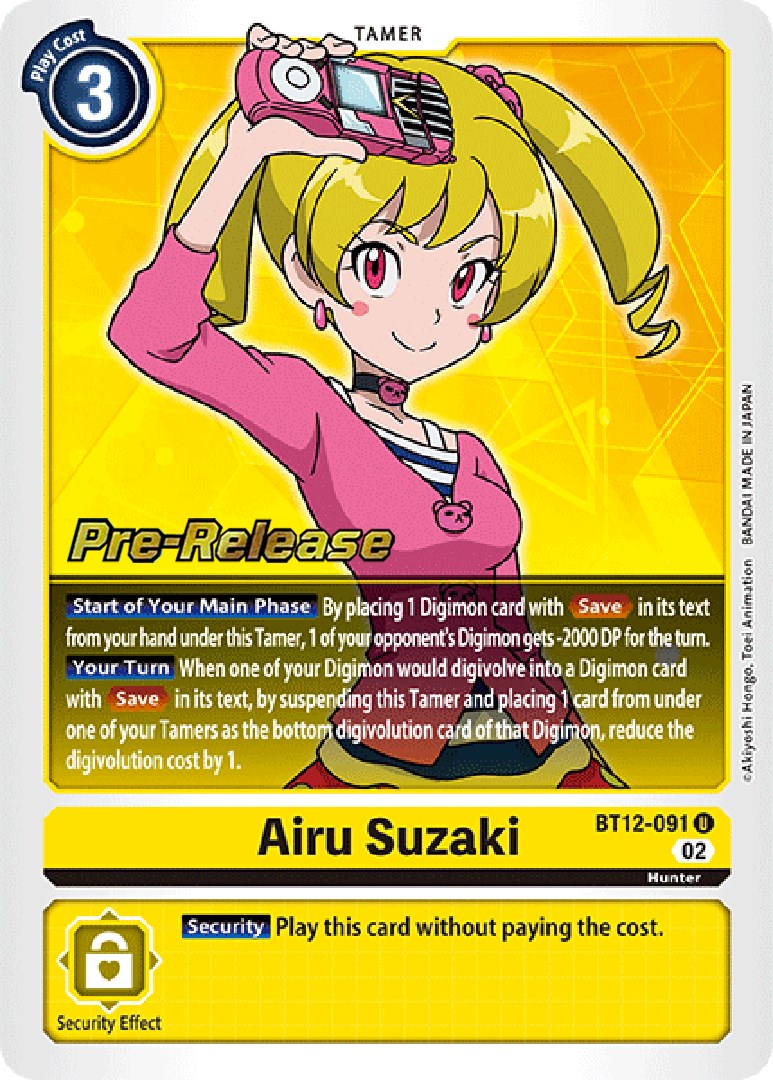 Airu Suzaki [BT12-091] [Across Time Pre-Release Cards] | Game Grid - Logan