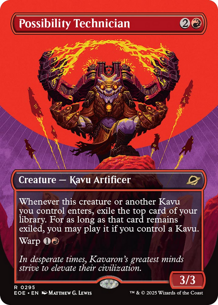 Possibility Technician (Borderless) [Edge of Eternities] | Game Grid - Logan