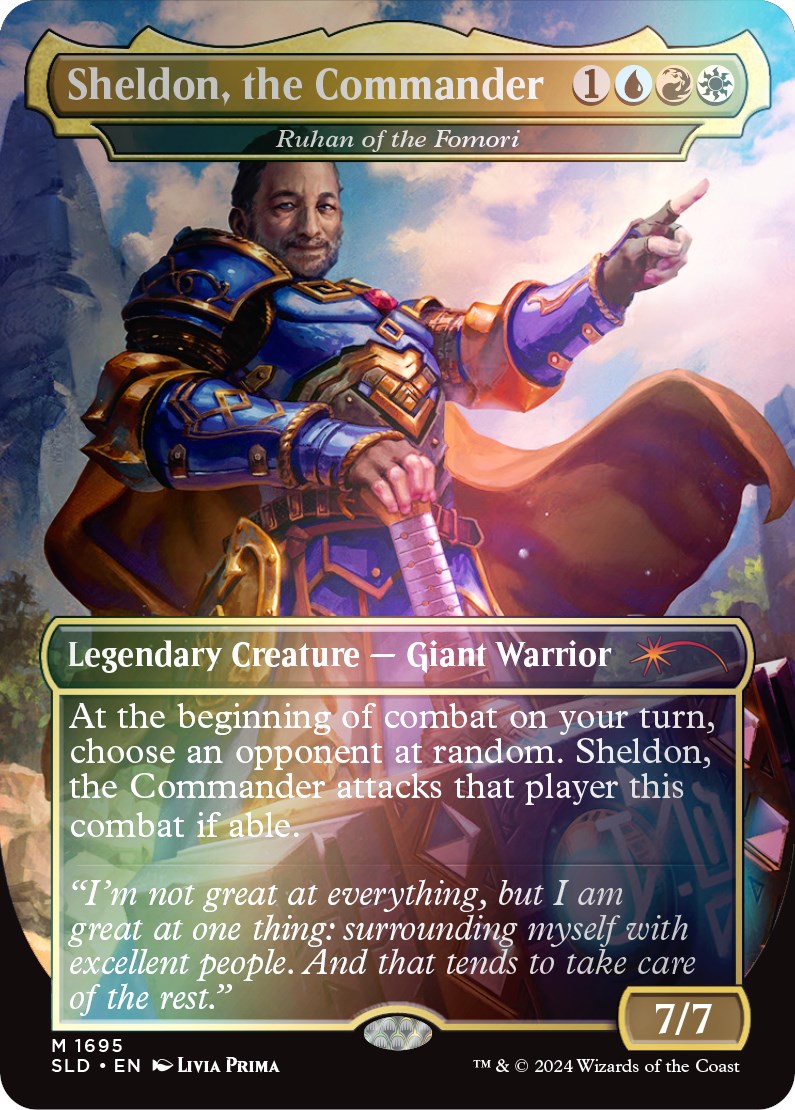 Sheldon, the Commander - Ruhan of the Fomori (Rainbow Foil) [Secret Lair Drop Series] | Game Grid - Logan