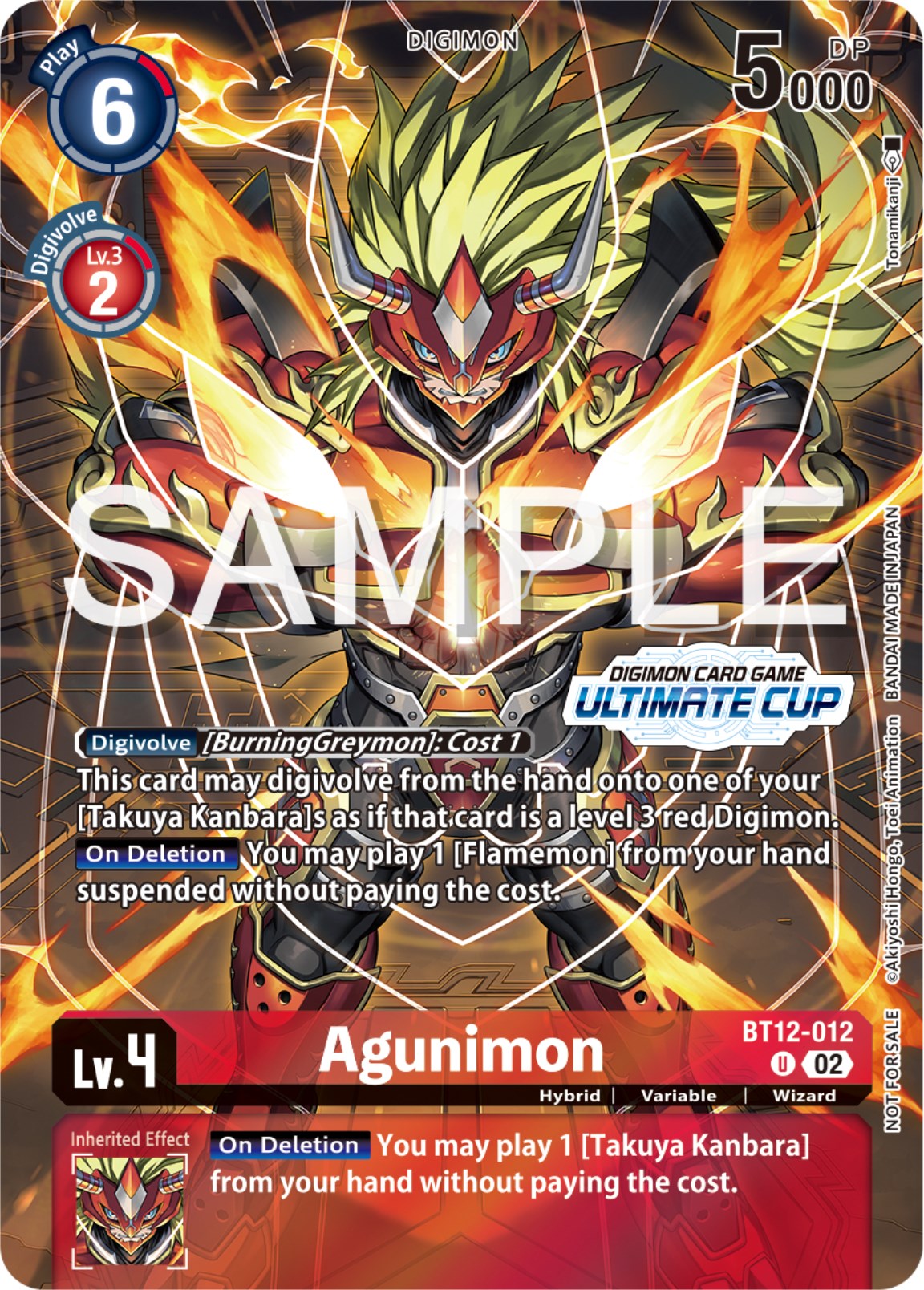 Agunimon [BT12-012] (Ultimate Cup 2024) [Across Time Promos] | Game Grid - Logan