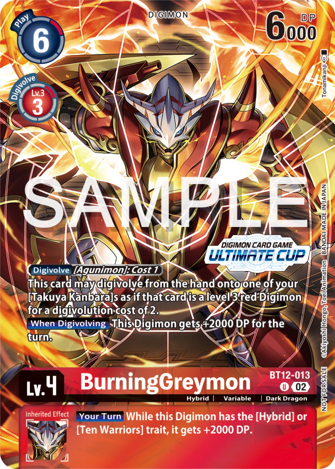 BurningGreymon [BT12-013] (Ultimate Cup 2024) [Across Time Promos] | Game Grid - Logan