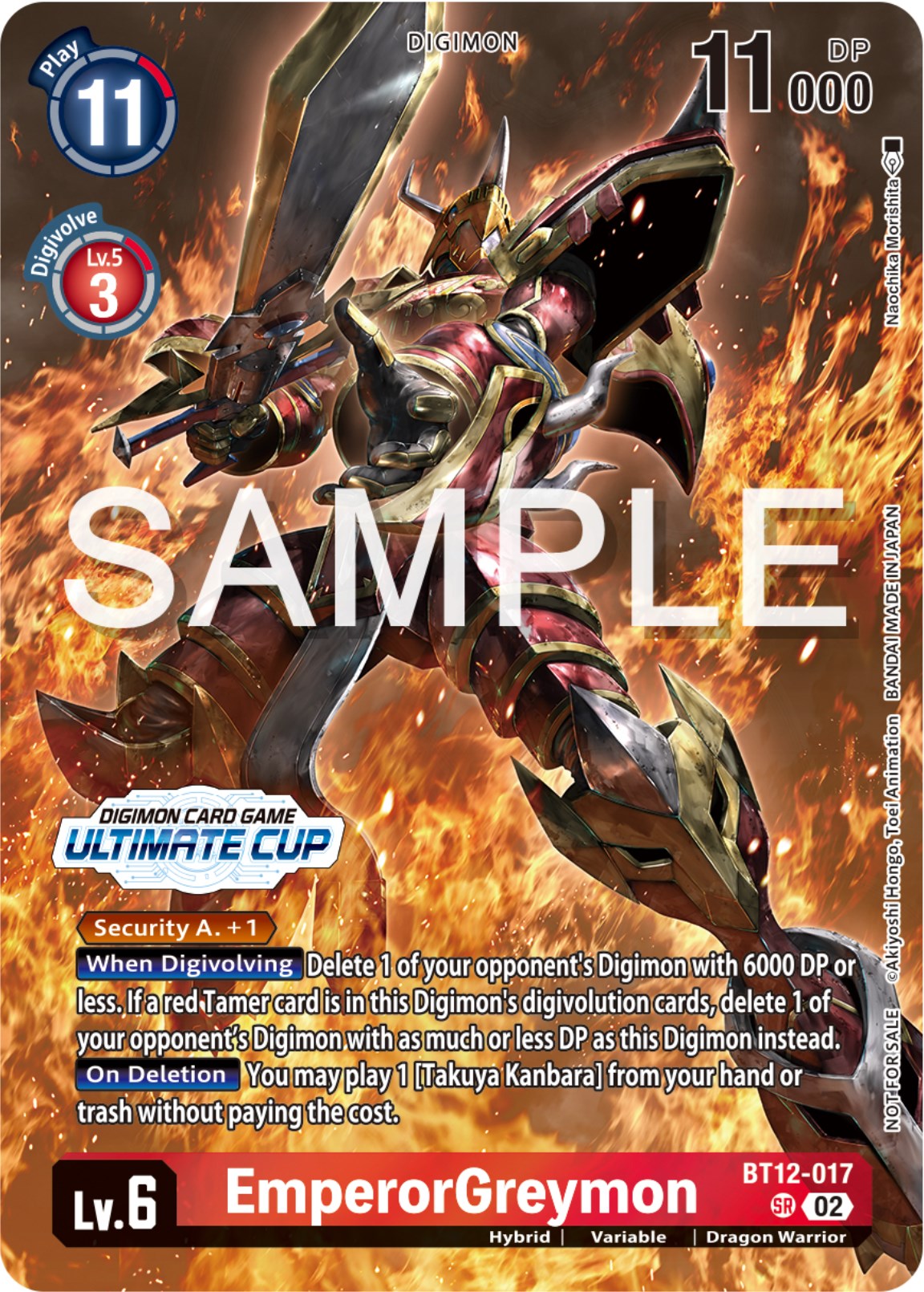 EmperorGreymon [BT12-017] (Ultimate Cup 2024) [Across Time Promos] | Game Grid - Logan