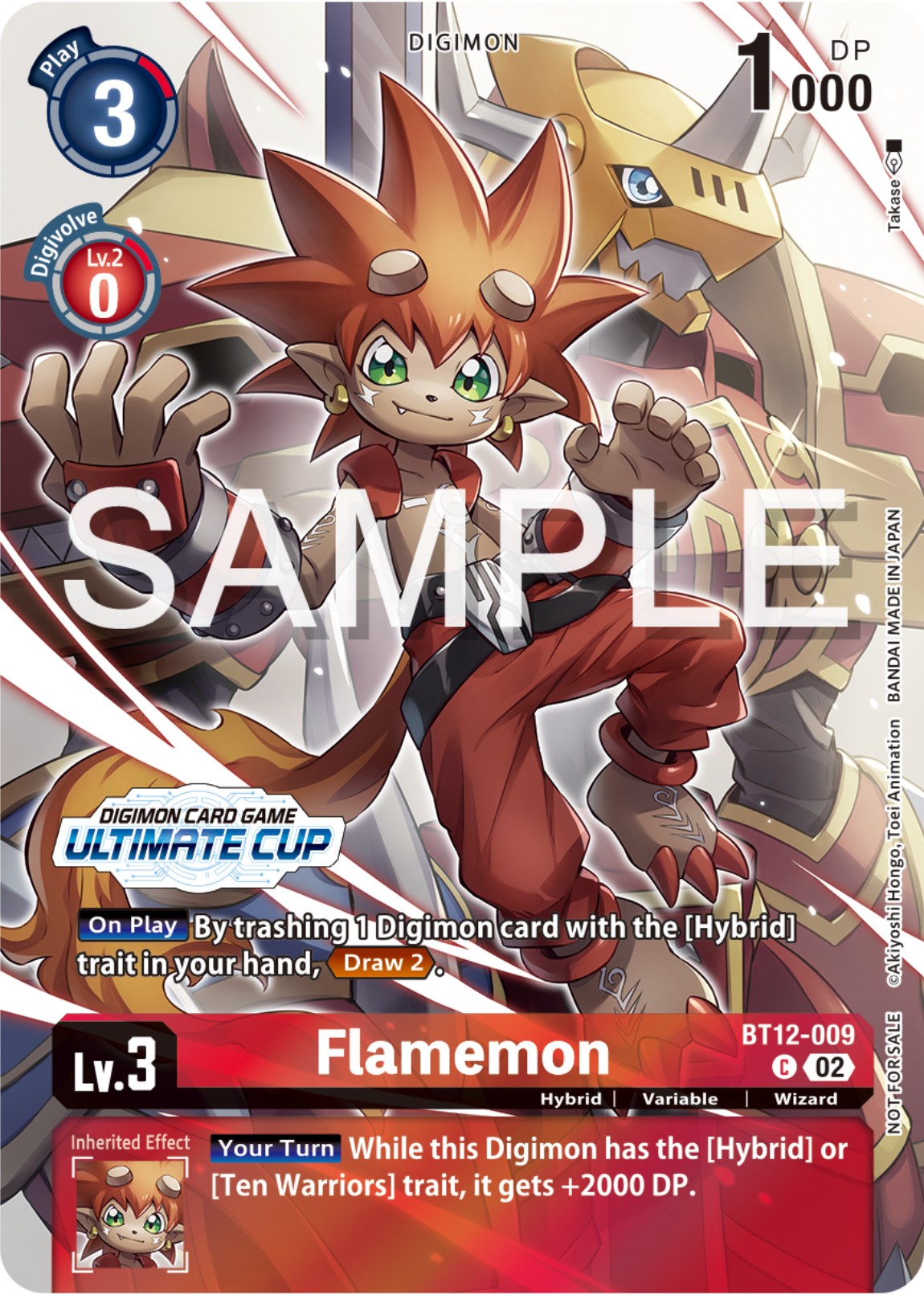 Flamemon [BT12-009] (Ultimate Cup 2024) [Across Time Promos] | Game Grid - Logan