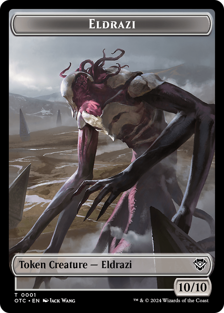 Eldrazi // Clue Double-Sided Token [Outlaws of Thunder Junction Commander Tokens] | Game Grid - Logan