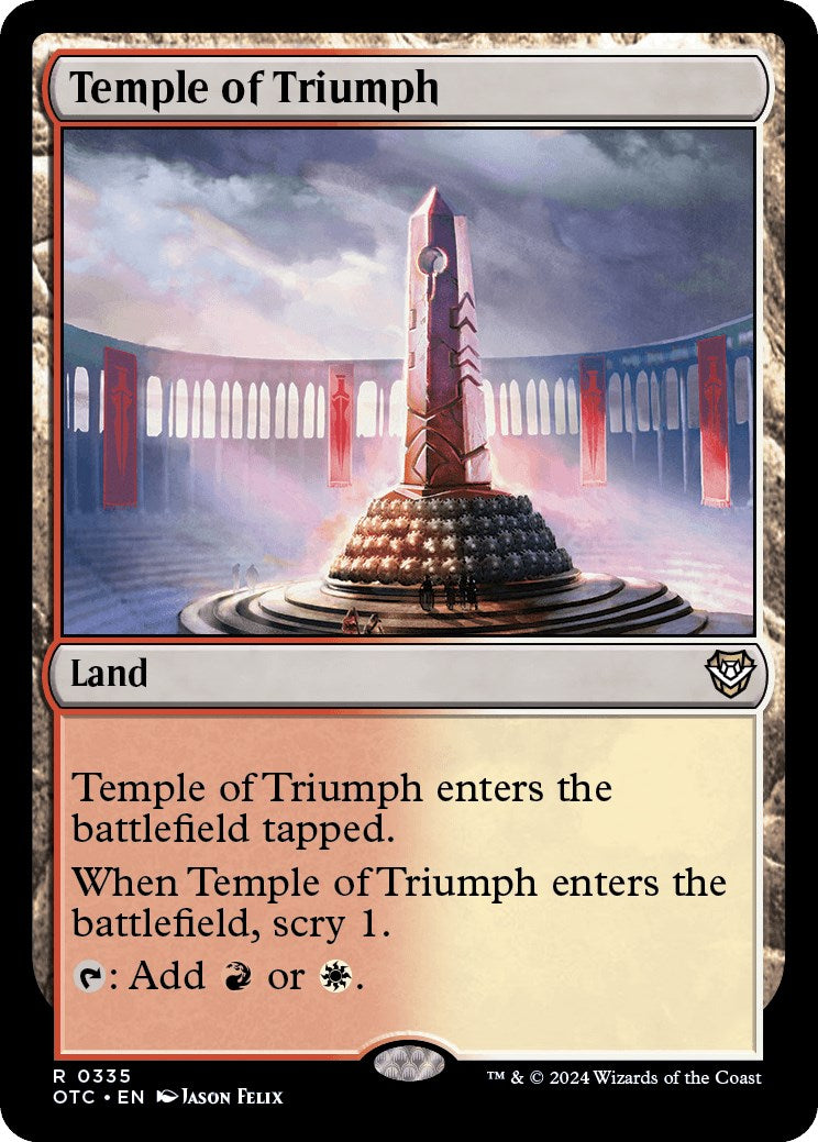 Temple of Triumph [Outlaws of Thunder Junction Commander] | Game Grid - Logan