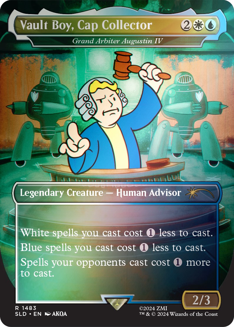 Vault Boy, Cap Collector - Grand Arbiter Augustin IV (Rainbow Foil) [Secret Lair Drop Series] | Game Grid - Logan