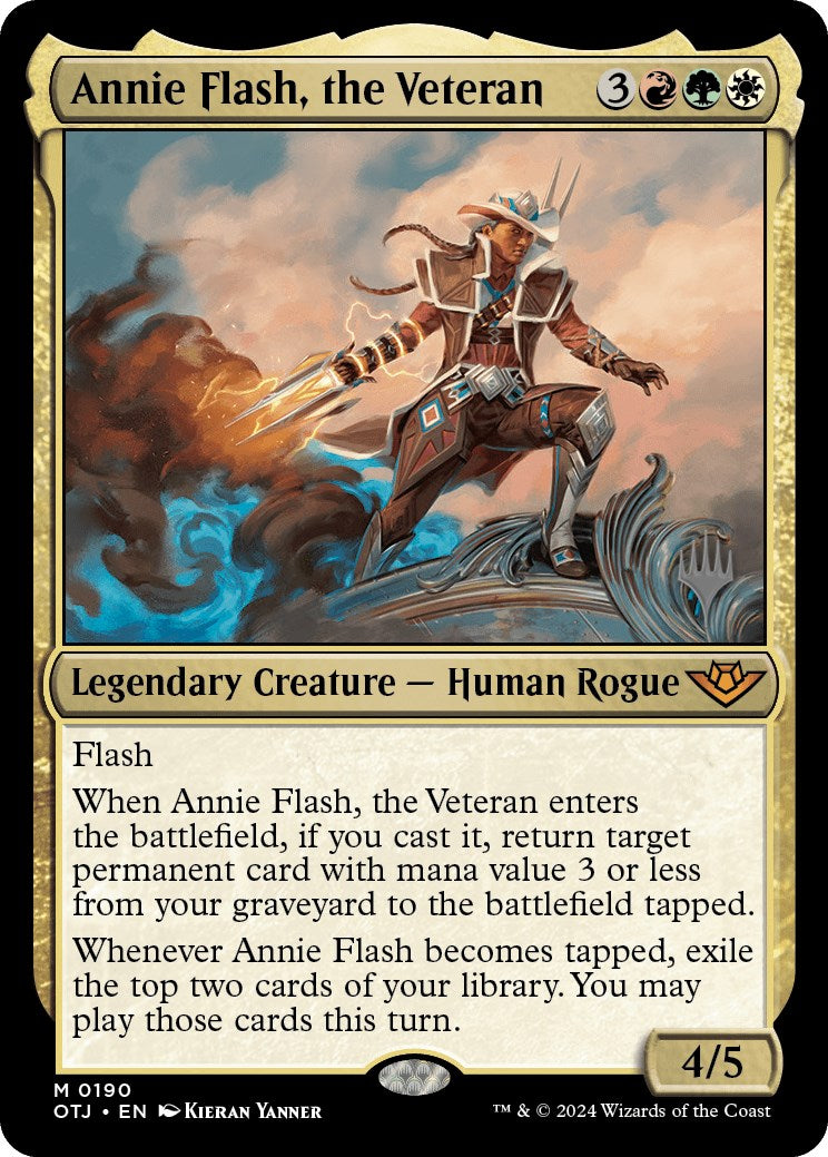 Annie Flash, the Veteran (Promo Pack) [Outlaws of Thunder Junction Promos] | Game Grid - Logan