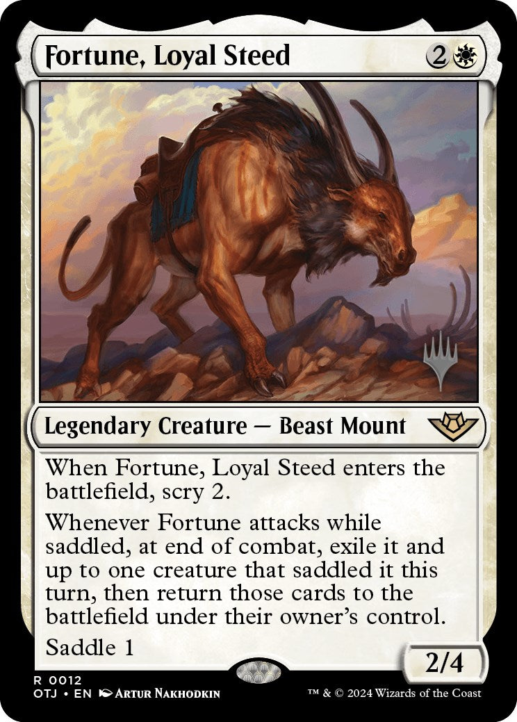 Fortune, Loyal Steed (Promo Pack) [Outlaws of Thunder Junction Promos] | Game Grid - Logan