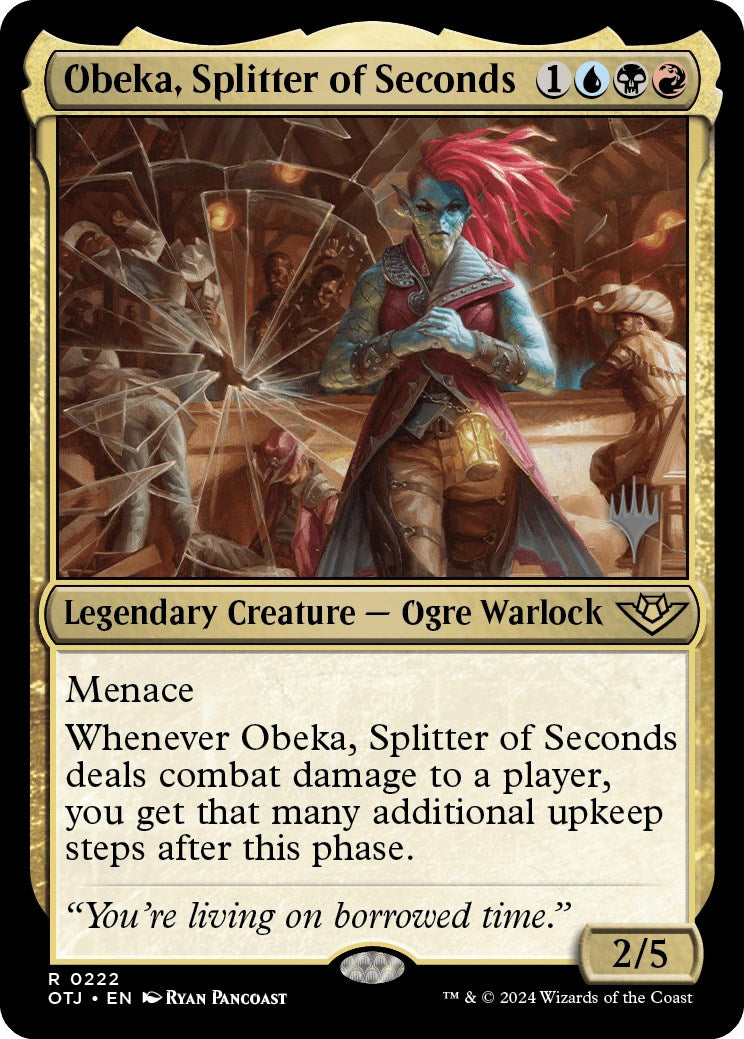 Obeka, Splitter of Seconds (Promo Pack) [Outlaws of Thunder Junction Promos] | Game Grid - Logan