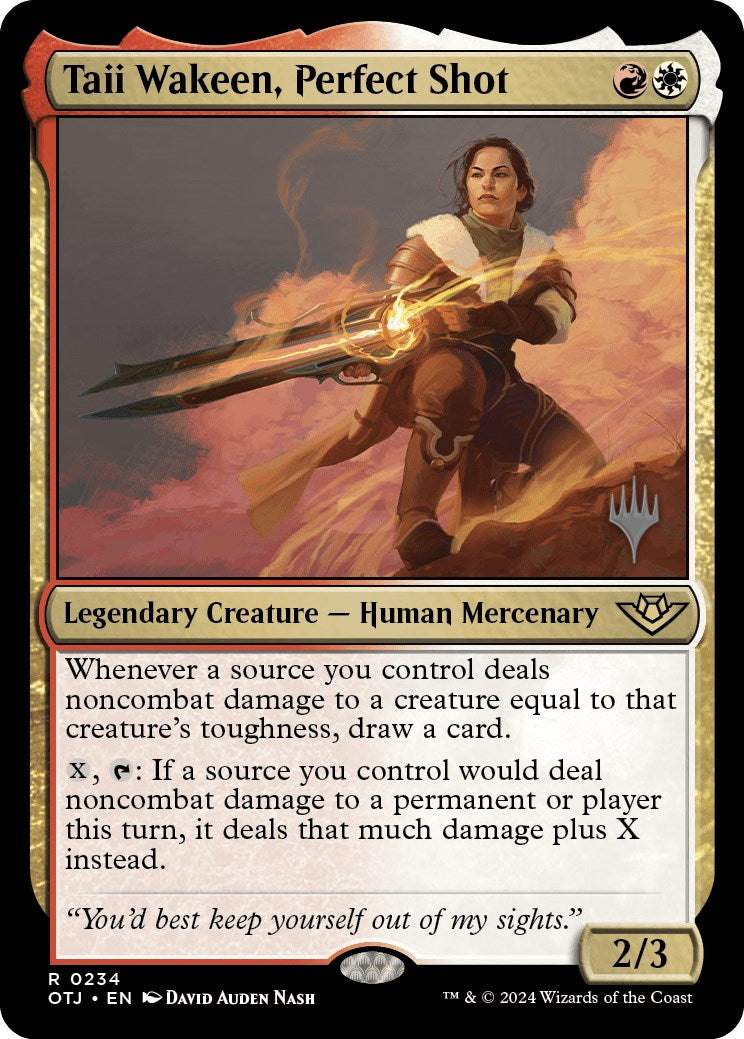 Taii Wakeen, Perfect Shot (Promo Pack) [Outlaws of Thunder Junction Promos] | Game Grid - Logan