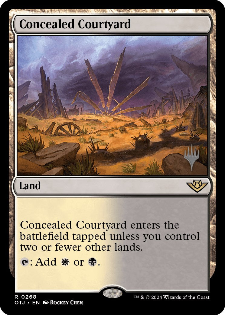 Concealed Courtyard (Promo Pack) [Outlaws of Thunder Junction Promos] | Game Grid - Logan