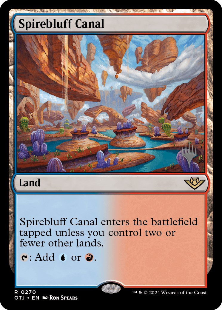 Spirebluff Canal (Promo Pack) [Outlaws of Thunder Junction Promos] | Game Grid - Logan