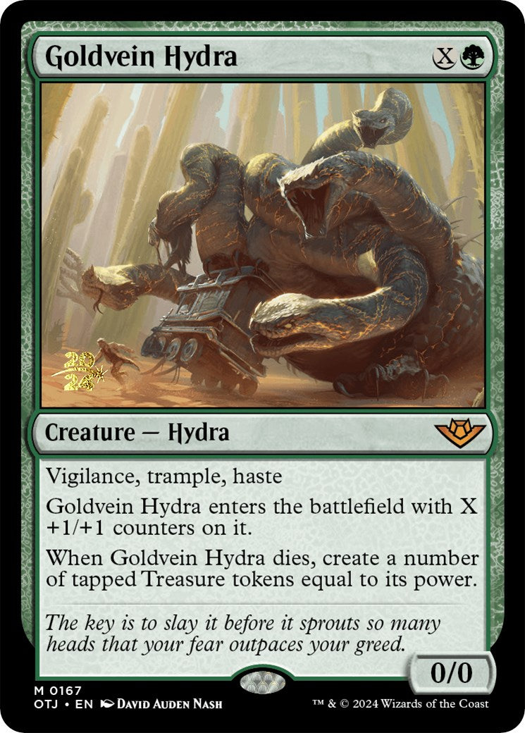 Goldvein Hydra [Outlaws of Thunder Junction Prerelease Promos] | Game Grid - Logan