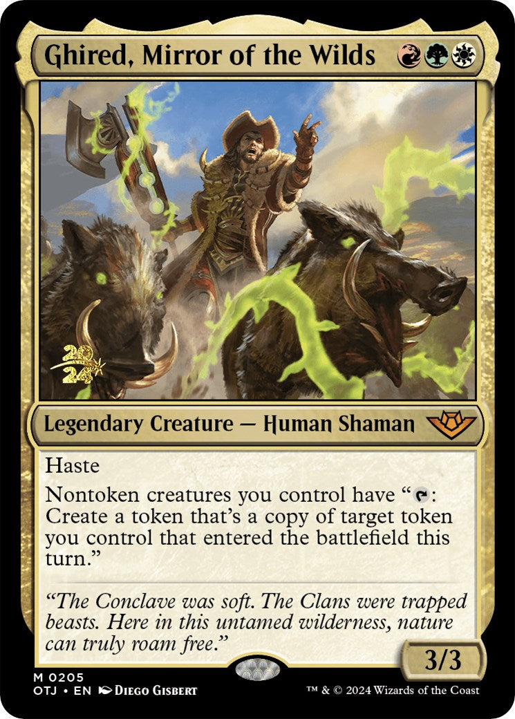 Ghired, Mirror of the Wilds [Outlaws of Thunder Junction Prerelease Promos] | Game Grid - Logan