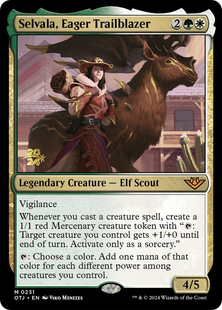 Selvala, Eager Trailblazer [Outlaws of Thunder Junction Prerelease Promos] | Game Grid - Logan