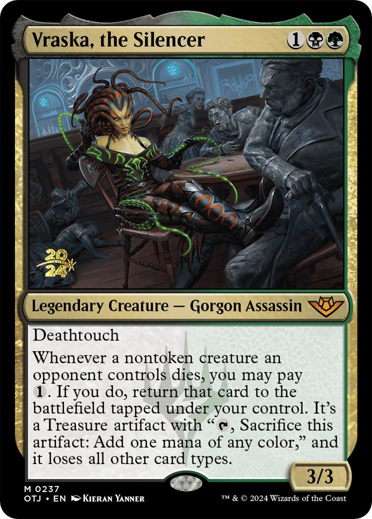 Vraska, the Silencer [Outlaws of Thunder Junction Prerelease Promos] | Game Grid - Logan