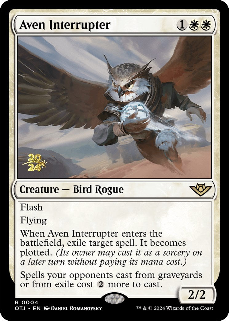 Aven Interrupter [Outlaws of Thunder Junction Prerelease Promos] | Game Grid - Logan