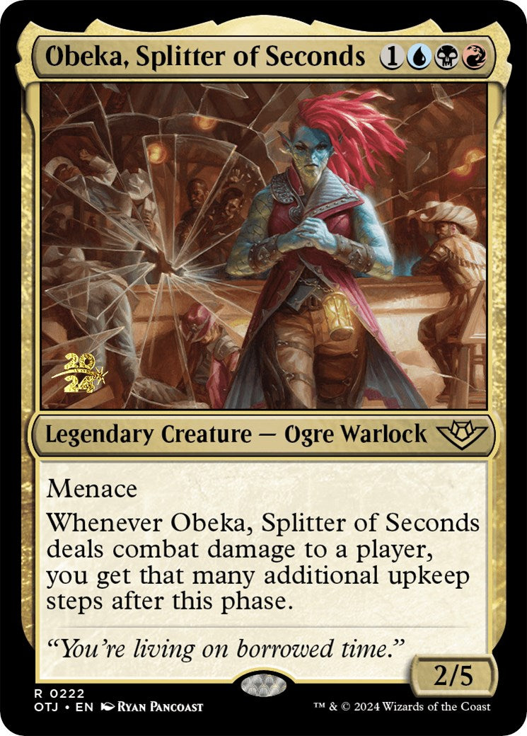Obeka, Splitter of Seconds [Outlaws of Thunder Junction Prerelease Promos] | Game Grid - Logan