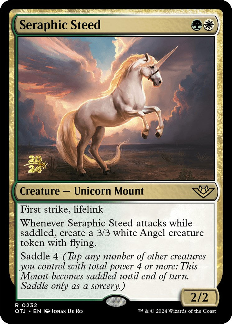 Seraphic Steed [Outlaws of Thunder Junction Prerelease Promos] | Game Grid - Logan
