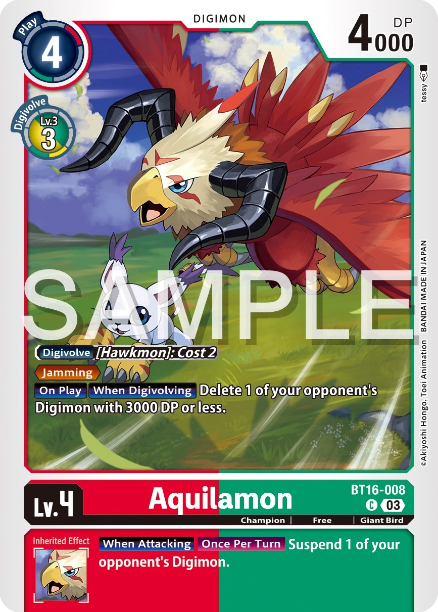 Aquilamon [BT16-008] [Beginning Observer] | Game Grid - Logan