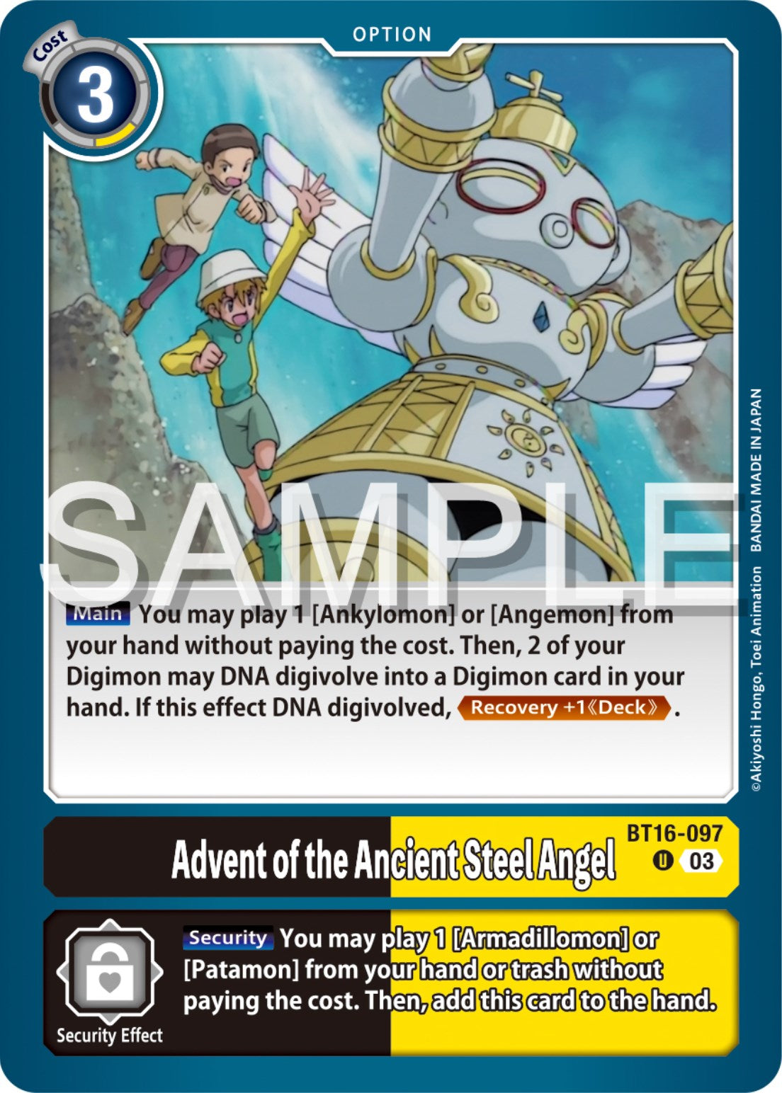 Advent of the Ancient Steel Angel [BT16-097] [Beginning Observer] | Game Grid - Logan
