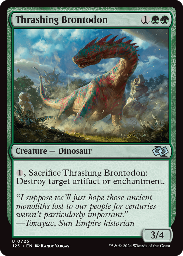 Thrashing Brontodon [Foundations Jumpstart] | Game Grid - Logan