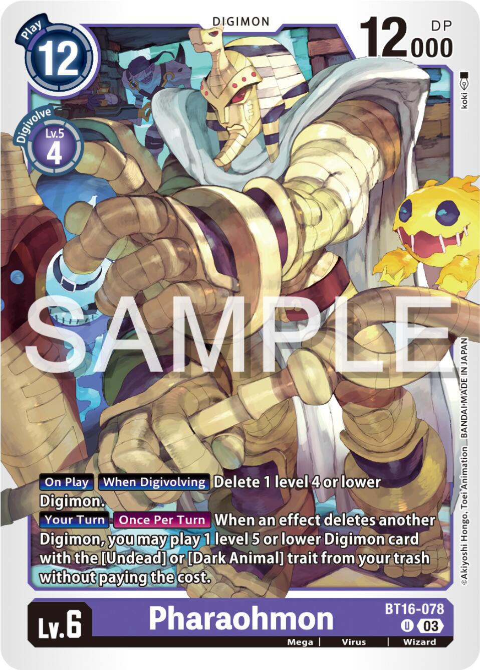 Pharaohmon [BT16-078] [Beginning Observer] | Game Grid - Logan